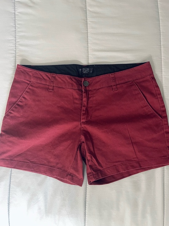 Volcom Midi Shorts - Burgandy - Picture 2 of 7